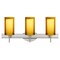 Besa Lighting Pahu 4 Vanity, Armagnac/Opal, Satin Nickel Finish, 3x5W LED 3SW-G44007-LED-SN - alternate 1
